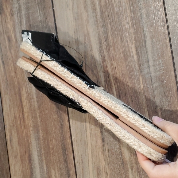 NWT Forever 21 Womens flats canvas sandals shoes sz 9 - Picture 6 of 8